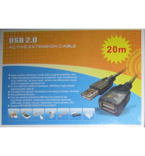  USB Lamoni UE20M USB Cable +2Chip Extender